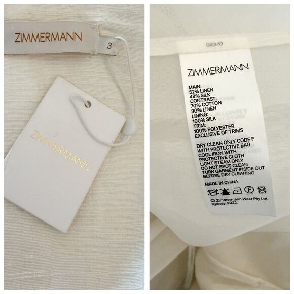 Zimmermann Tama Asymmetric Sequin-Embroidered Gown Size 3 / US 10 - Picture 15 of 15